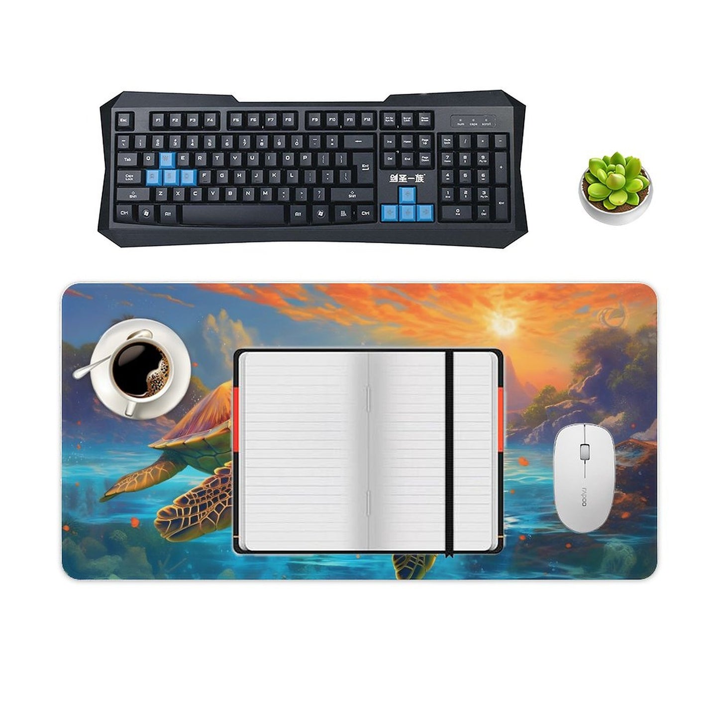 Desk Mat SolarLab_Sea_turtles_tropical_sea_island_sunlight_fantasy_art_d_c29a6e10-0f28-42ee-8e19-15bcf9990e3c normal-online-PERSONAL DESIGN