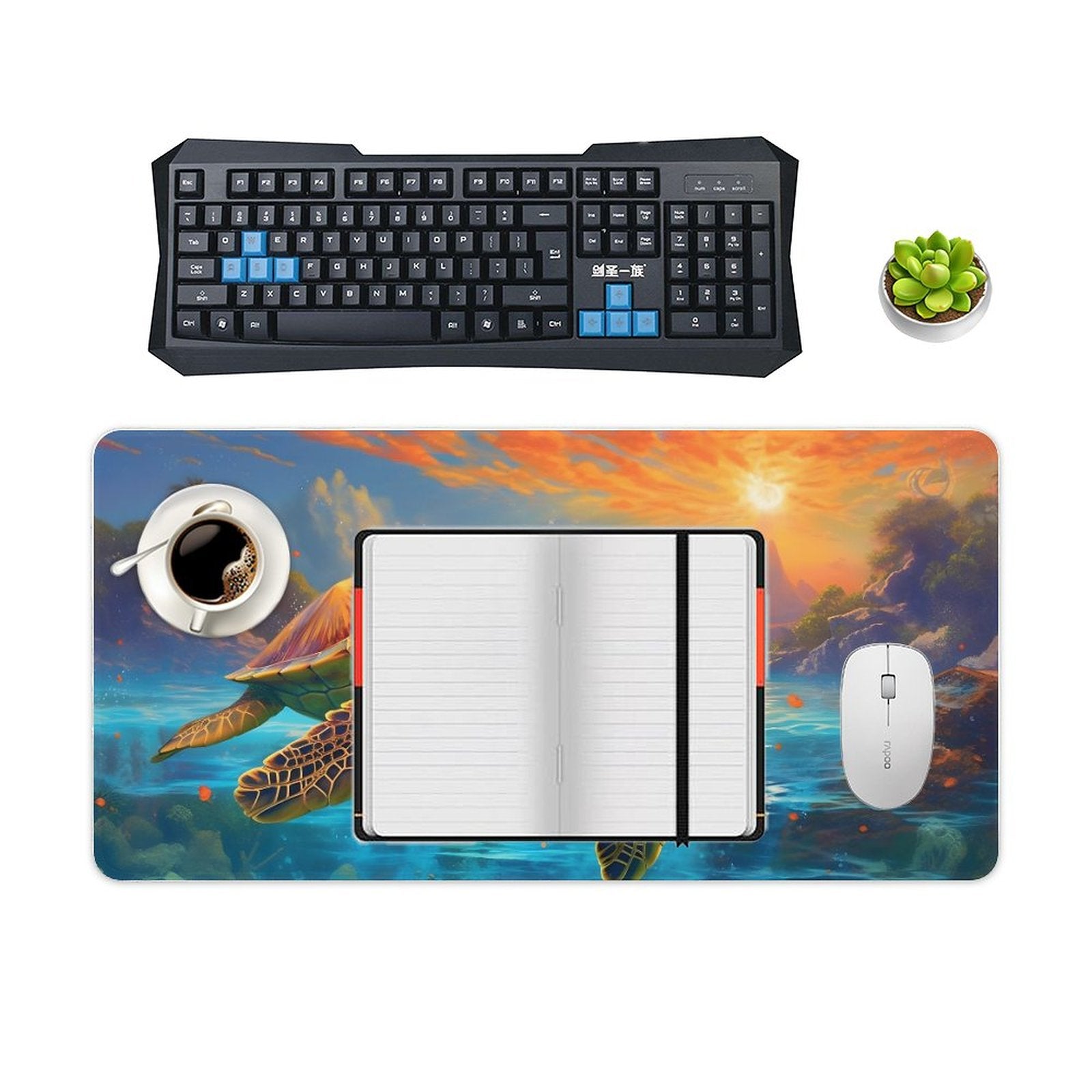 Desk Mat SolarLab_Sea_turtles_tropical_sea_island_sunlight_fantasy_art_d_c29a6e10-0f28-42ee-8e19-15bcf9990e3c normal-online-PERSONAL DESIGN