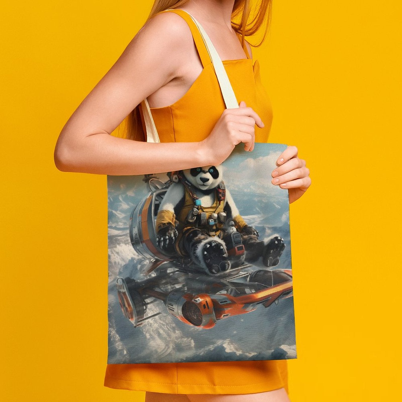Canvas Tote Bag Double SolarLab_a_Panda_pilot_drive_a_super_helicopter_in_the_sky_on_s_d186fc42-0b78-46b0-8cbb-a56ba635366b Style-2 38×41cm normal-online-PERSONAL DESIGN