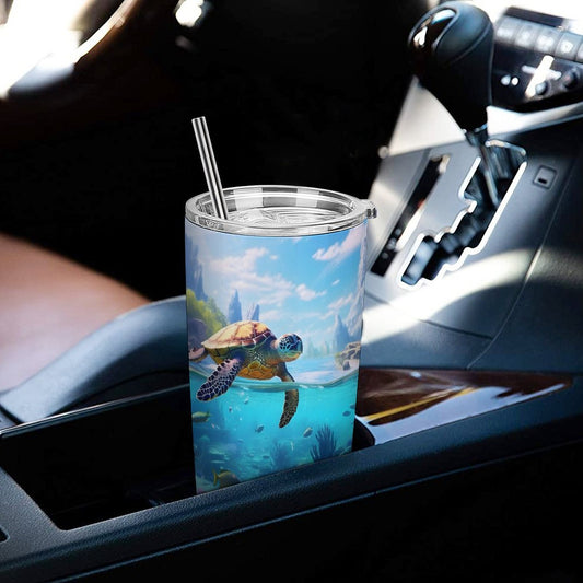 Car Cup Full Width Printed, Sea turtles, CA01A15 - iTopMax