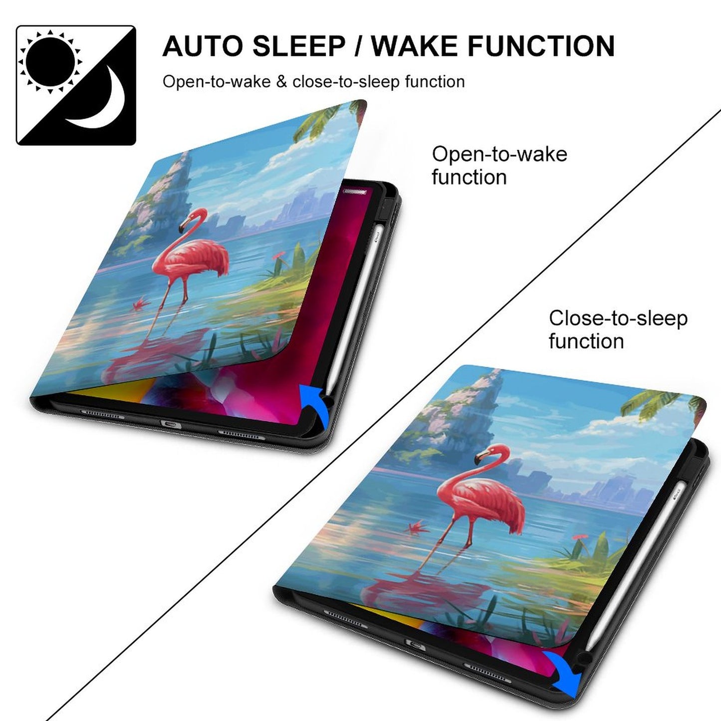 The Ipad Pen Slot Case Flamingos_002 normal-online-PERSONAL DESIGN