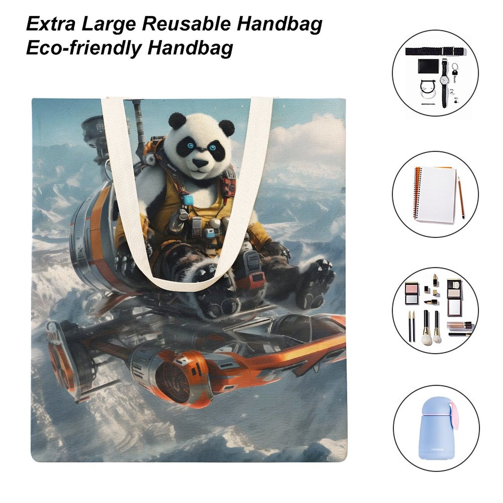 Canvas Tote Bag Double SolarLab_a_Panda_pilot_drive_a_super_helicopter_in_the_sky_on_s_d186fc42-0b78-46b0-8cbb-a56ba635366b Style-2 38×41cm normal-online-PERSONAL DESIGN