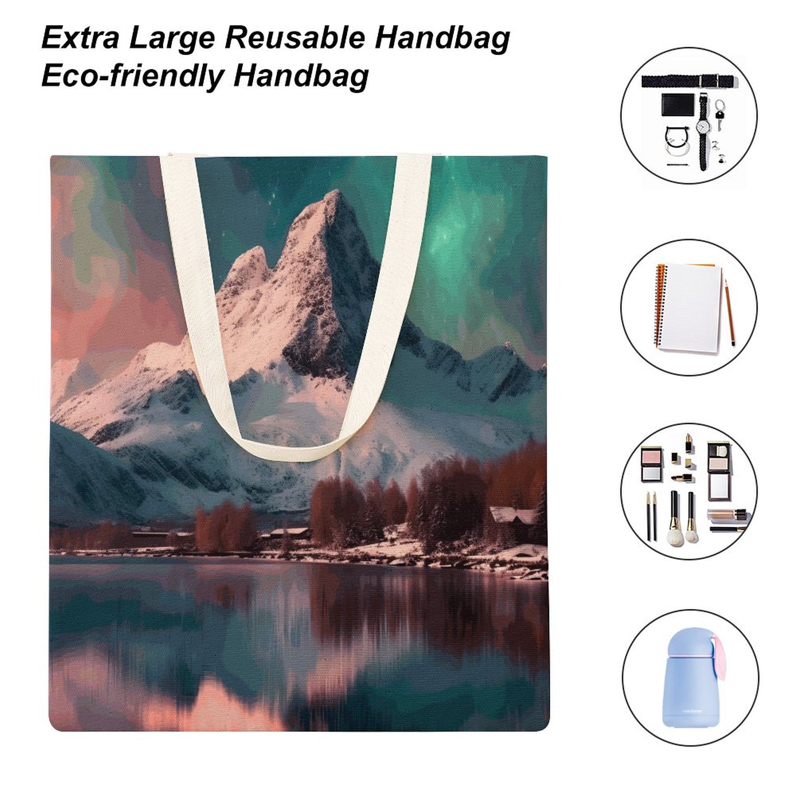 Canvas Tote Bag Double SolarLab_Norwegian_aurora_winter_mountains_forests_lake_hyper-d_02eaf923-bc93-48e1-828a-35b11ccc5bd9 Style-2 38×41cm normal-online-PERSONAL DESIGN