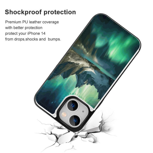 Mobile Phone Case for Apple IPhone 14 SolarLab_Norwegian_aurora_spring_mountains_forests_lake_hyper-d_9b6ded85-dc50-40b6-ba43-0fad71f7fd66 normal-online-PERSONAL DESIGN