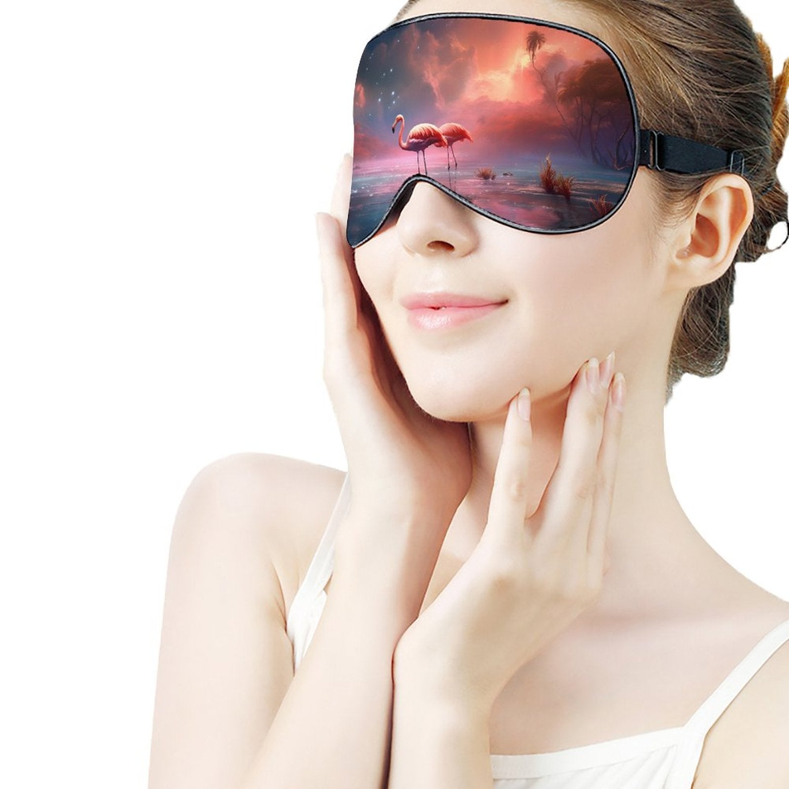 Sleep Mask Flamingos HSM01A006 normal-online-PERSONAL DESIGN