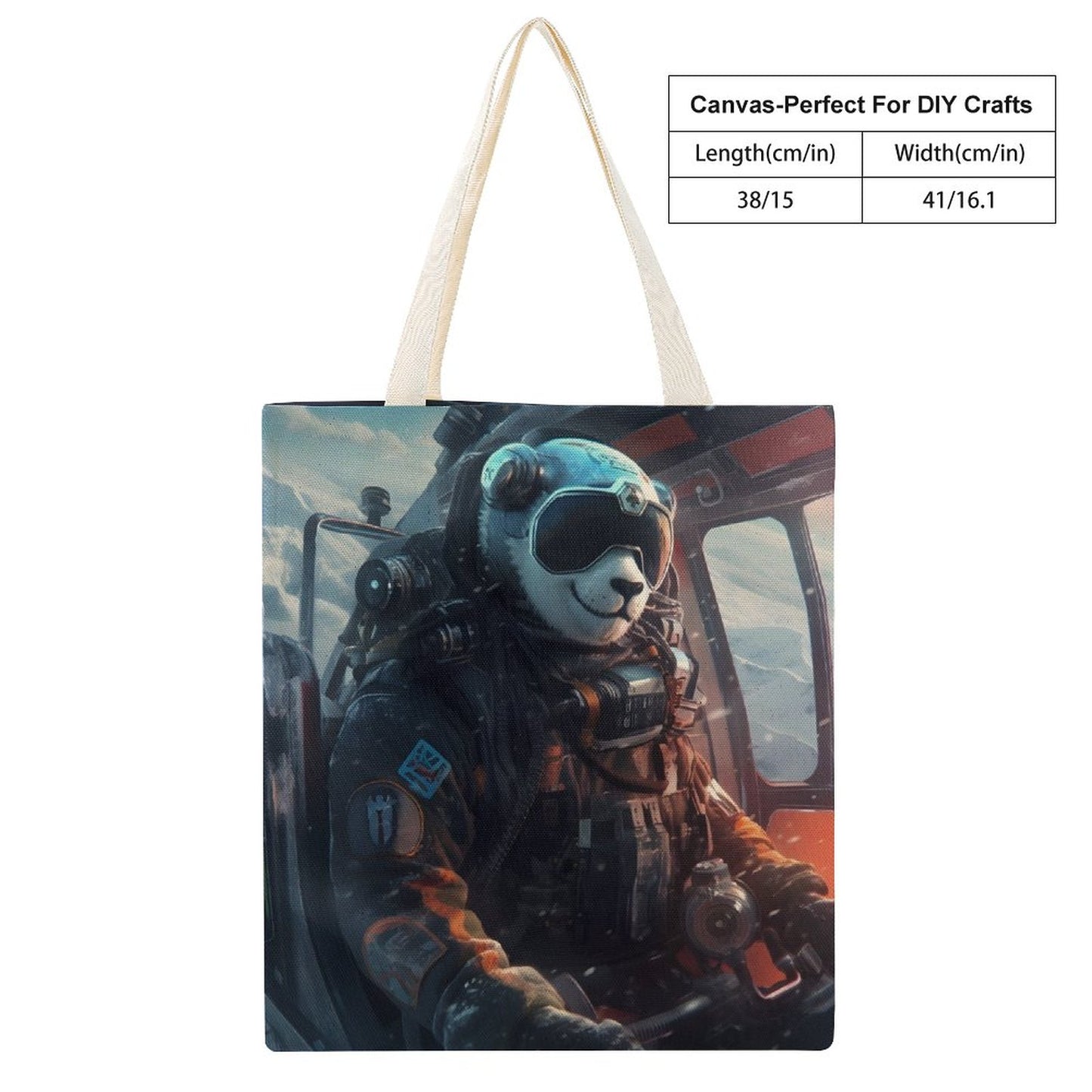 Canvas Tote Bag Double SolarLab_a_Panda_pilot_drive_a_helicopter_in_the_sky_on_snow_mo_7c52d825-1d27-443b-a9d1-f87548d85684 Style-15 38×41cm normal-online-PERSONAL DESIGN