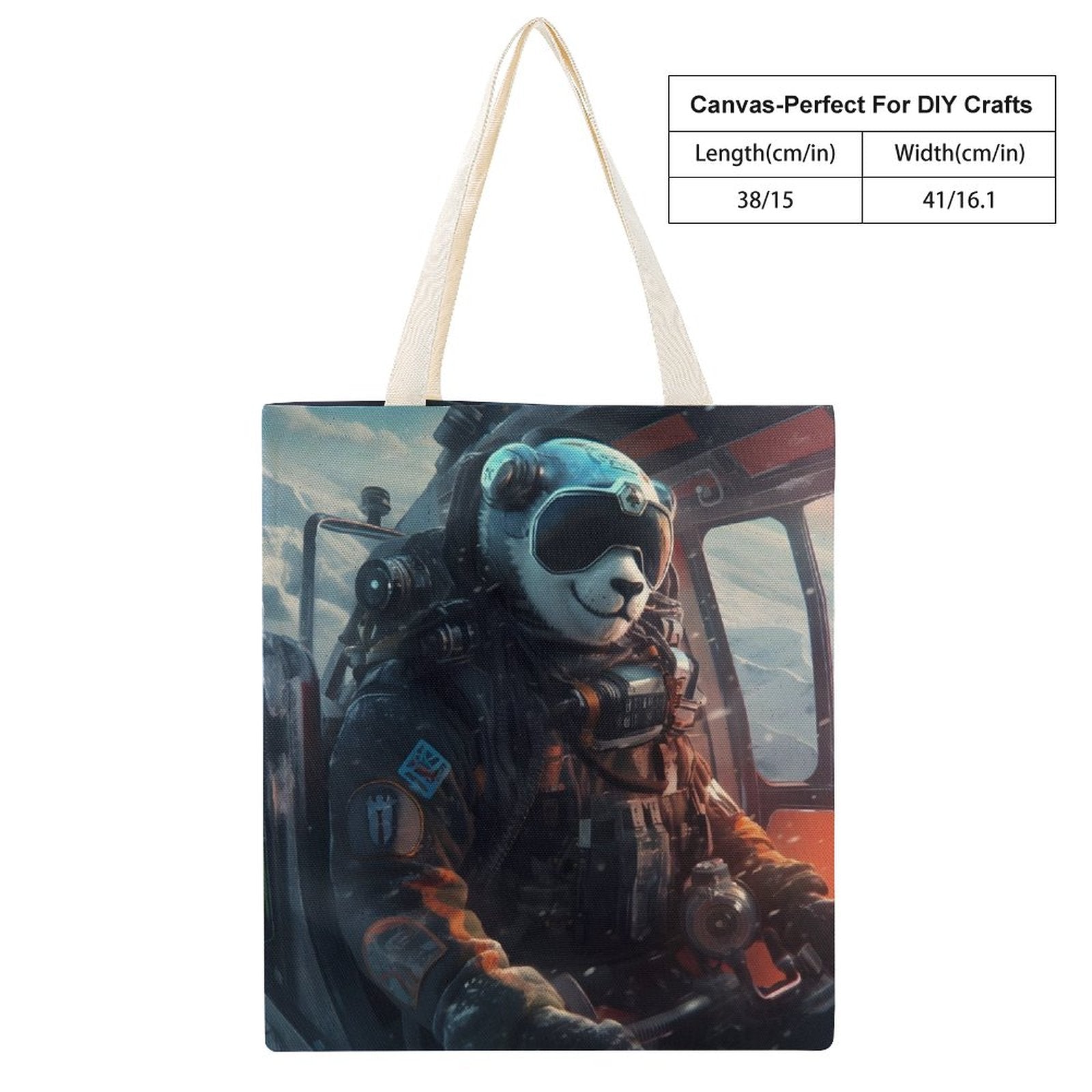 Canvas Tote Bag Double SolarLab_a_Panda_pilot_drive_a_helicopter_in_the_sky_on_snow_mo_7c52d825-1d27-443b-a9d1-f87548d85684 Style-15 38×41cm normal-online-PERSONAL DESIGN