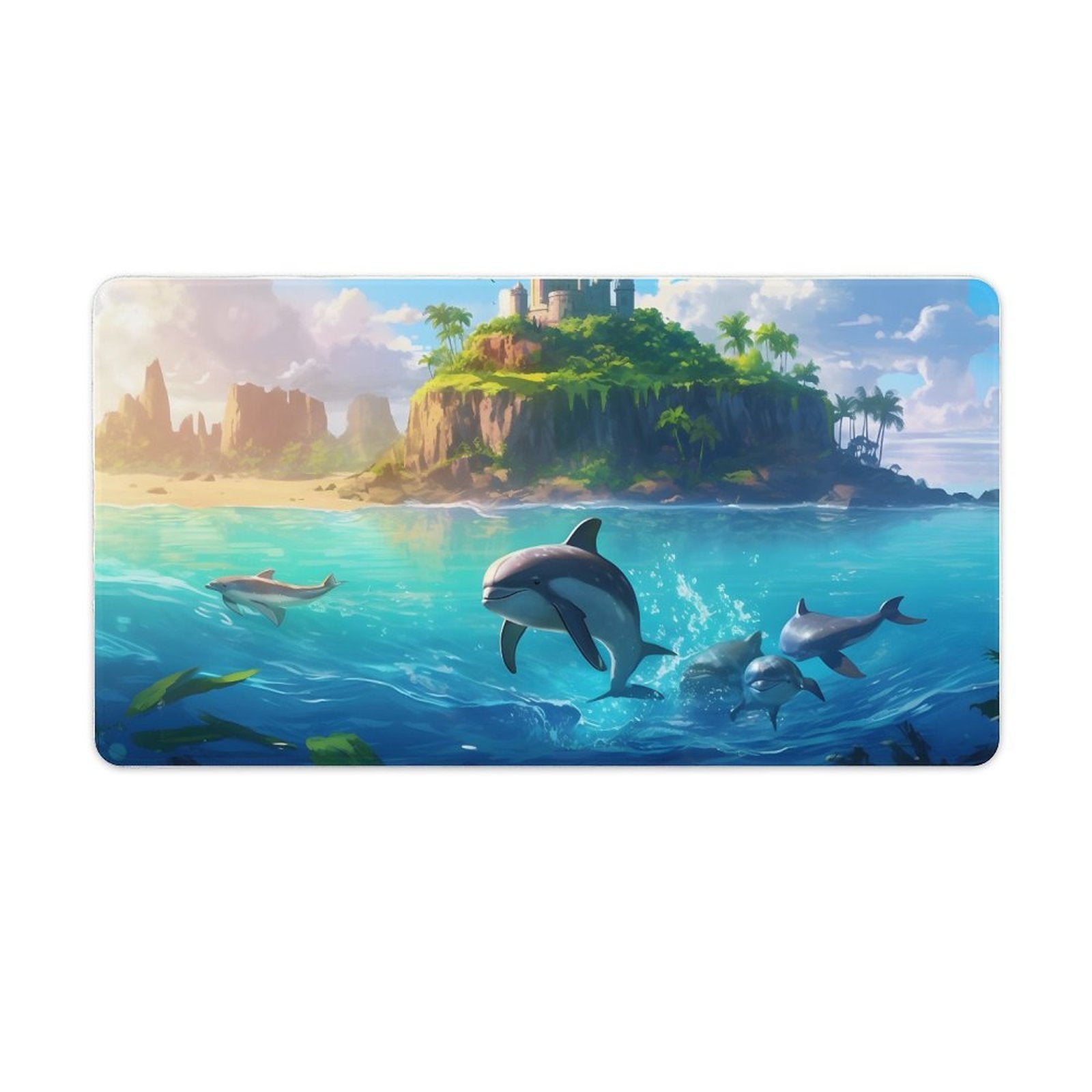 Desk Mat SolarLab_Dolphins_tropical_sea_island_sunlight_fantasy_stock_il_fcec8005-dae5-4c03-8fbd-f778649c18b4 normal-online-PERSONAL DESIGN