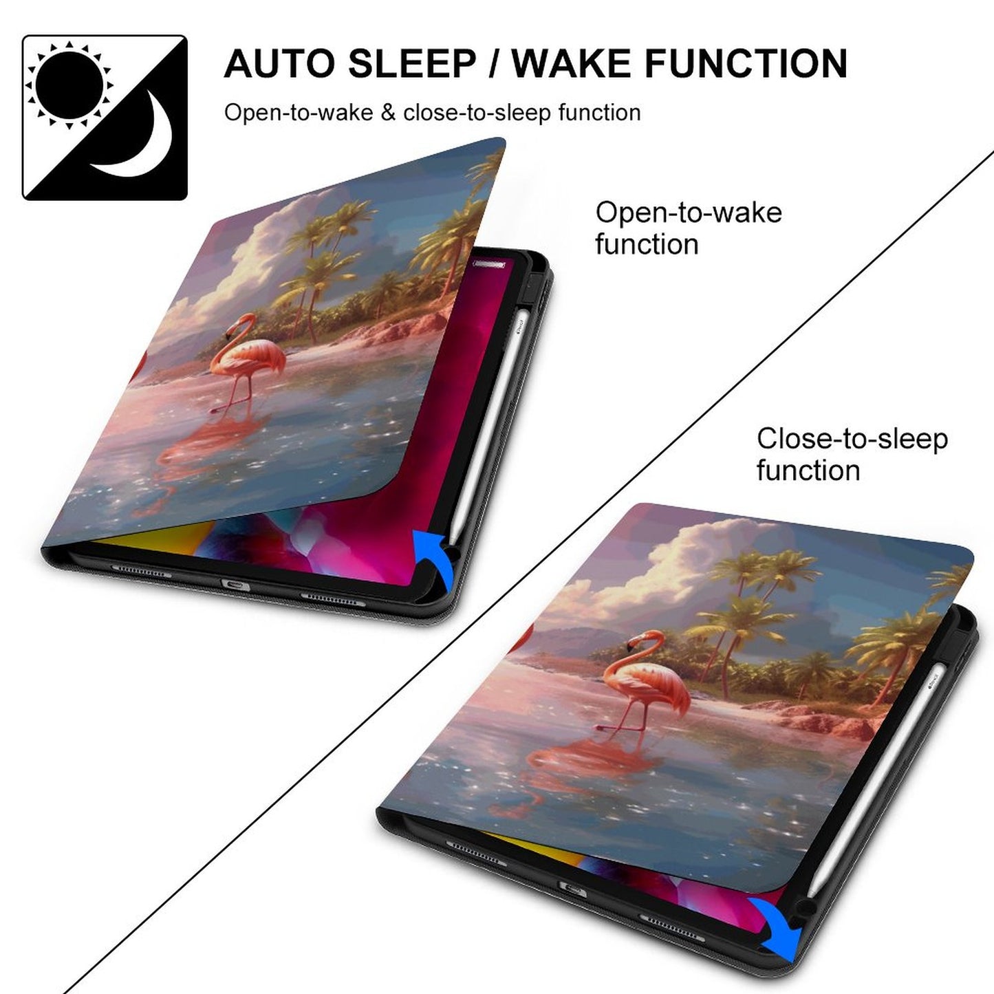The Ipad Pen Slot Case Flamingos_004 normal-online-PERSONAL DESIGN
