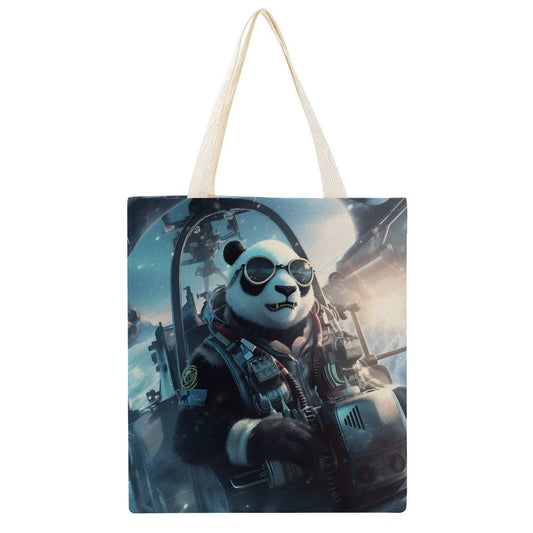 Canvas Tote Bag Double SolarLab_a_Panda_pilot_drive_a_helicopter_in_the_sky_on_the_Arc_5bf0f2a6-557d-471b-814c-3b1ef8615f4d Style-9 38×41cm normal-online-PERSONAL DESIGN