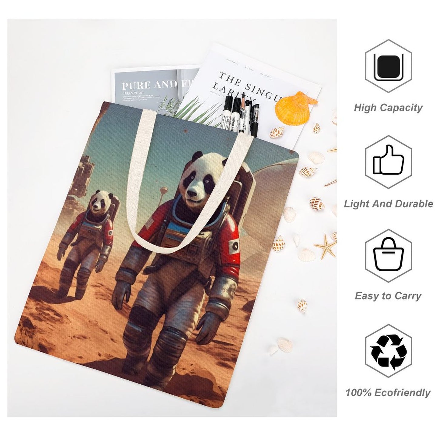 Canvas Tote Bag Double SolarLab_Pandas_astronaut_walk_on_the_Mars_starship_Cyberpunk_f_fa1980bb-0343-4844-a352-fb0e5c8bf928 Style-23 38×41cm normal-online-PERSONAL DESIGN