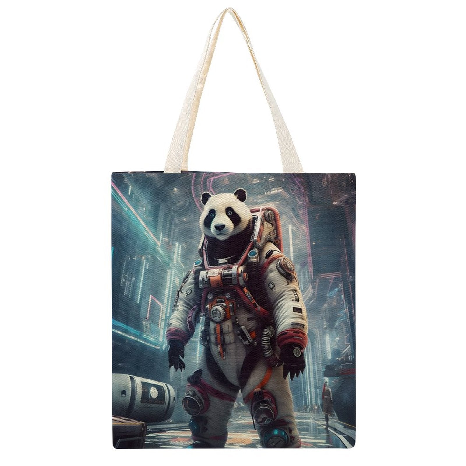 Canvas Tote Bag Double SolarLab_a_Panda_astronaut_walk_on_the_space_rocket_Cyberpunk_f_6aa28c47-6dfa-4eec-a240-3d5529ab2e65 Style-28 38×41cm normal-online-PERSONAL DESIGN