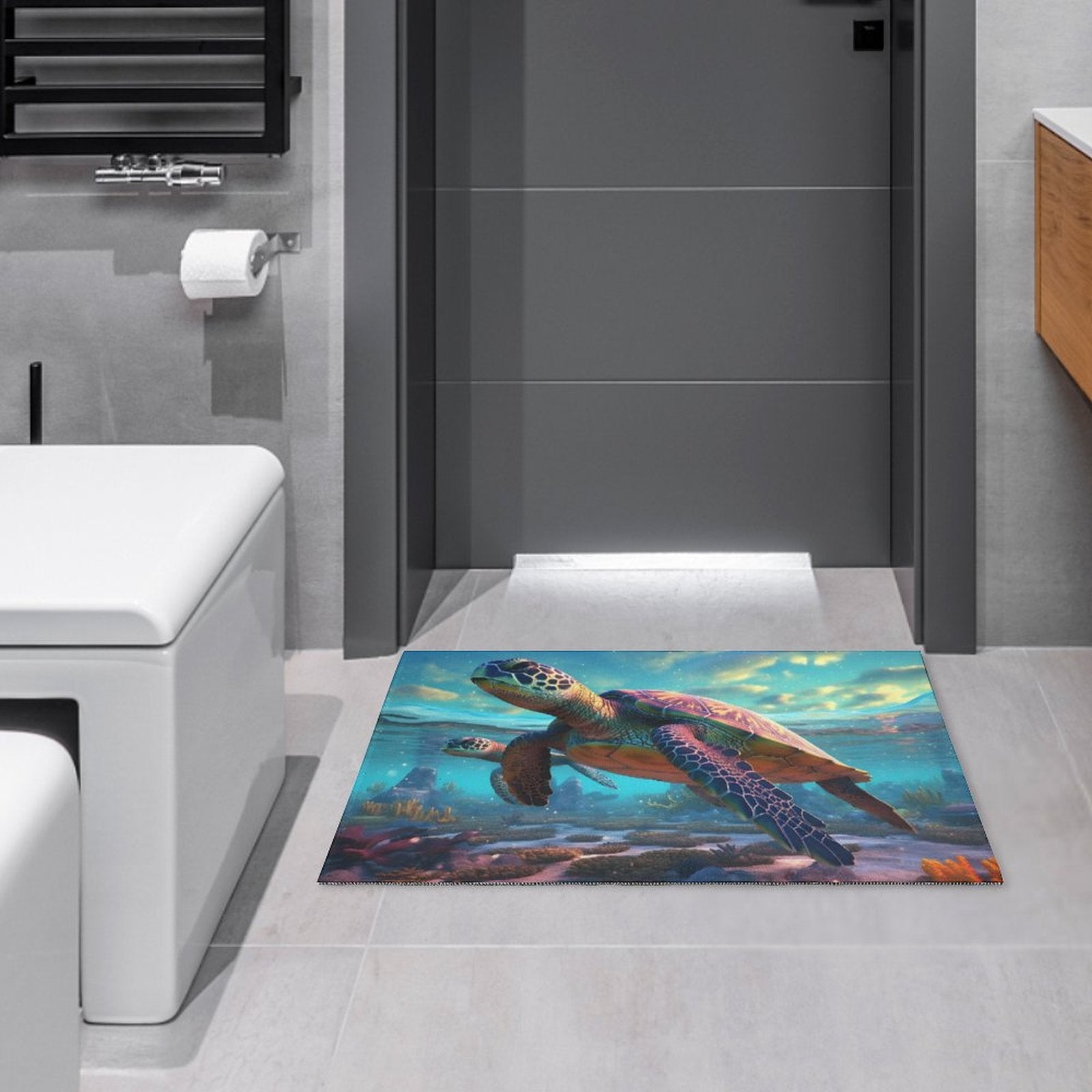 Crystal velvet carpet sea turtles htc01a013 - iTopMax