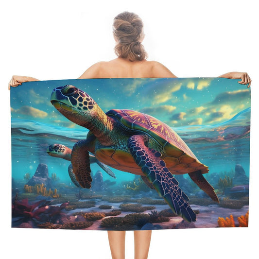 Beach Towel SolarLab_Sea_turtles_tropical_sea_island_sunlight_fantasy_art_d_8c17eb4f-0c33-48bc-80bd-25ce9d585c40 Style One Size normal-online-PERSONAL DESIGN