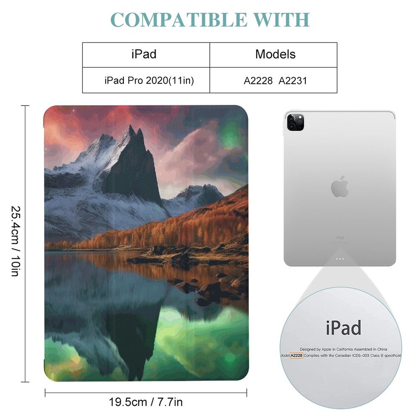 The Ipad Pen Slot Case SolarLab_Norwegian_aurora_autumn_mountains_forests_lake_hyper-d_fd6b31eb-d54c-4ac7-9098-1bd7b0c69e9a normal-online-PERSONAL DESIGN