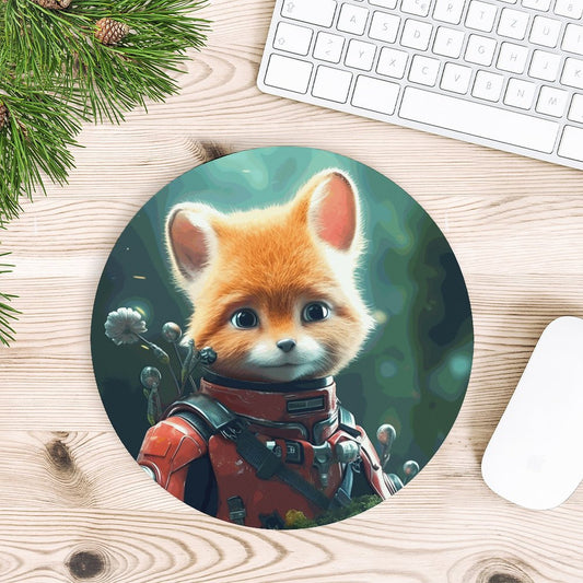 Mouse Pad Fox_003 Style-2 20*20cm normal-online-PERSONAL DESIGN