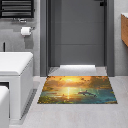 Crystal velvet carpet sea dolphins htc01a008 - iTopMax