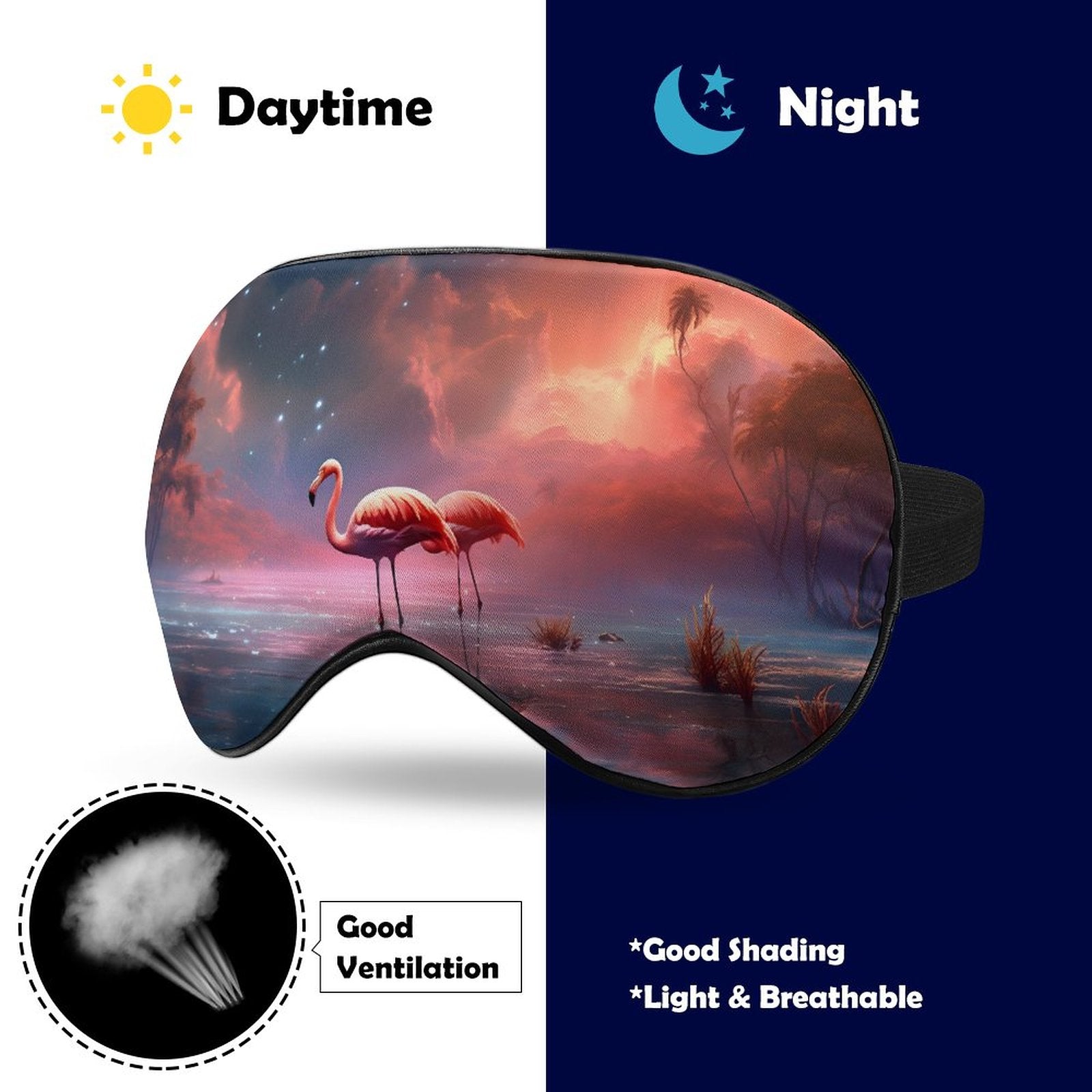 Sleep Mask Flamingos HSM01A006 normal-online-PERSONAL DESIGN