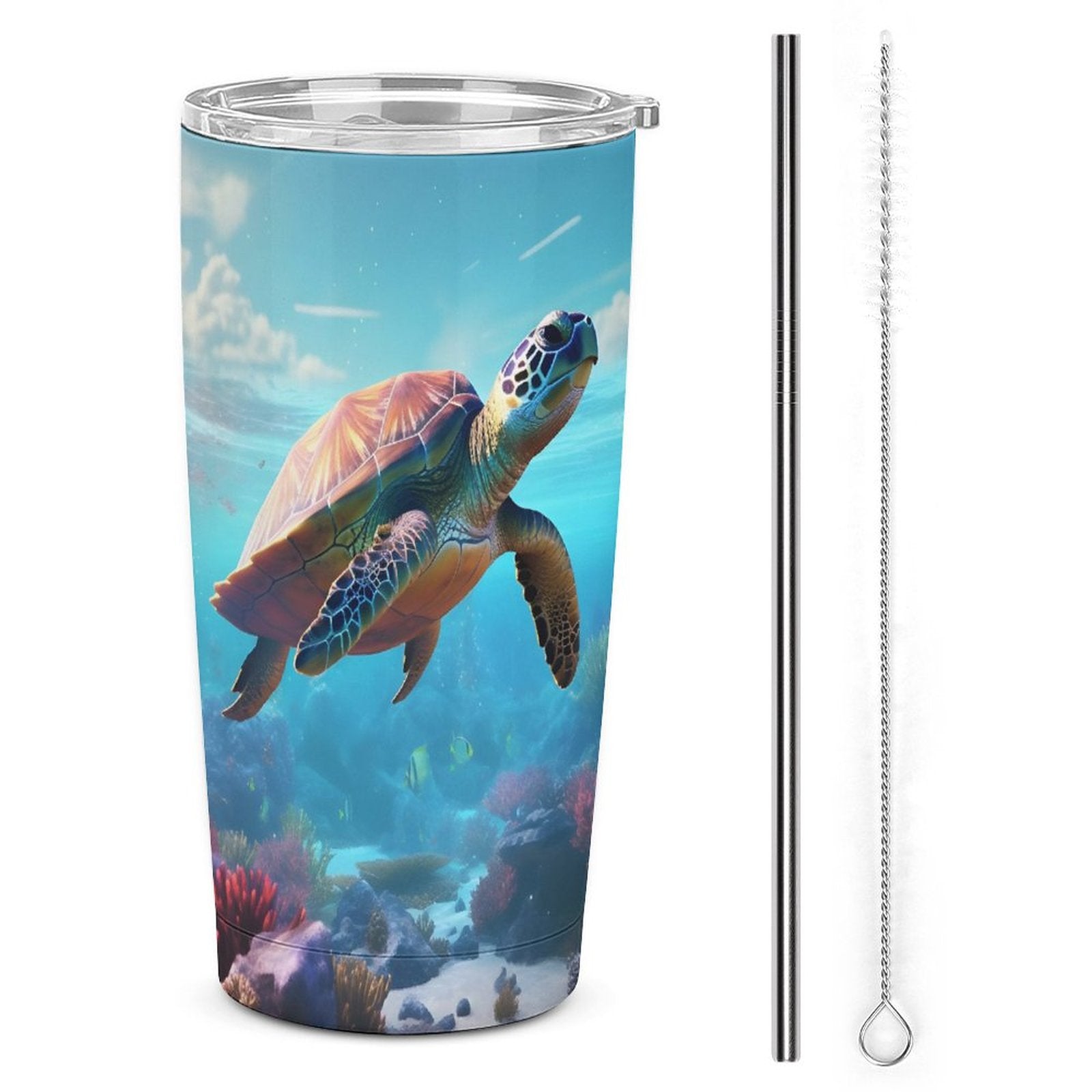 Car Cup Full Width Printed, Sea turtles, CA01A13 - iTopMax