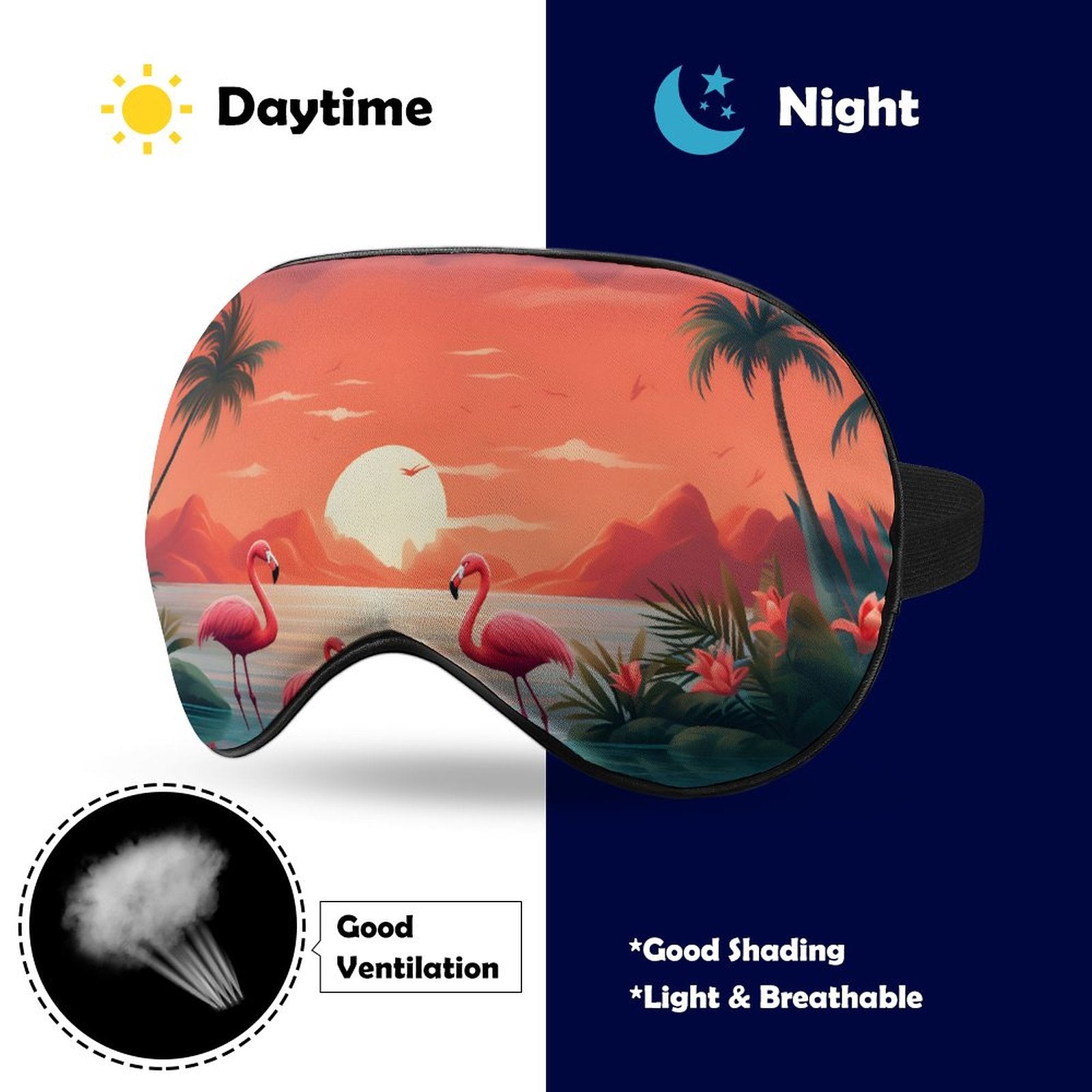 Sleep Mask Flamingos HSM01A001 normal-online-PERSONAL DESIGN