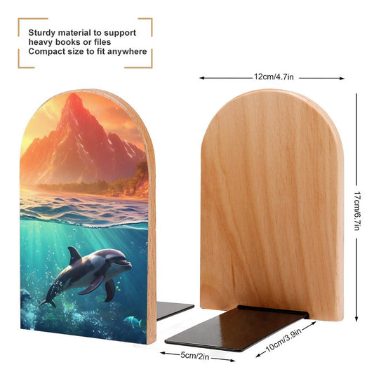 Bookends SolarLab_Dolphins_tropical_sea_island_sunlight_fantasy_hyper-de_f2db25c8-82f5-45d9-9ff2-698e69821ae5 Style-8 One Size normal-online-PERSONAL DESIGN