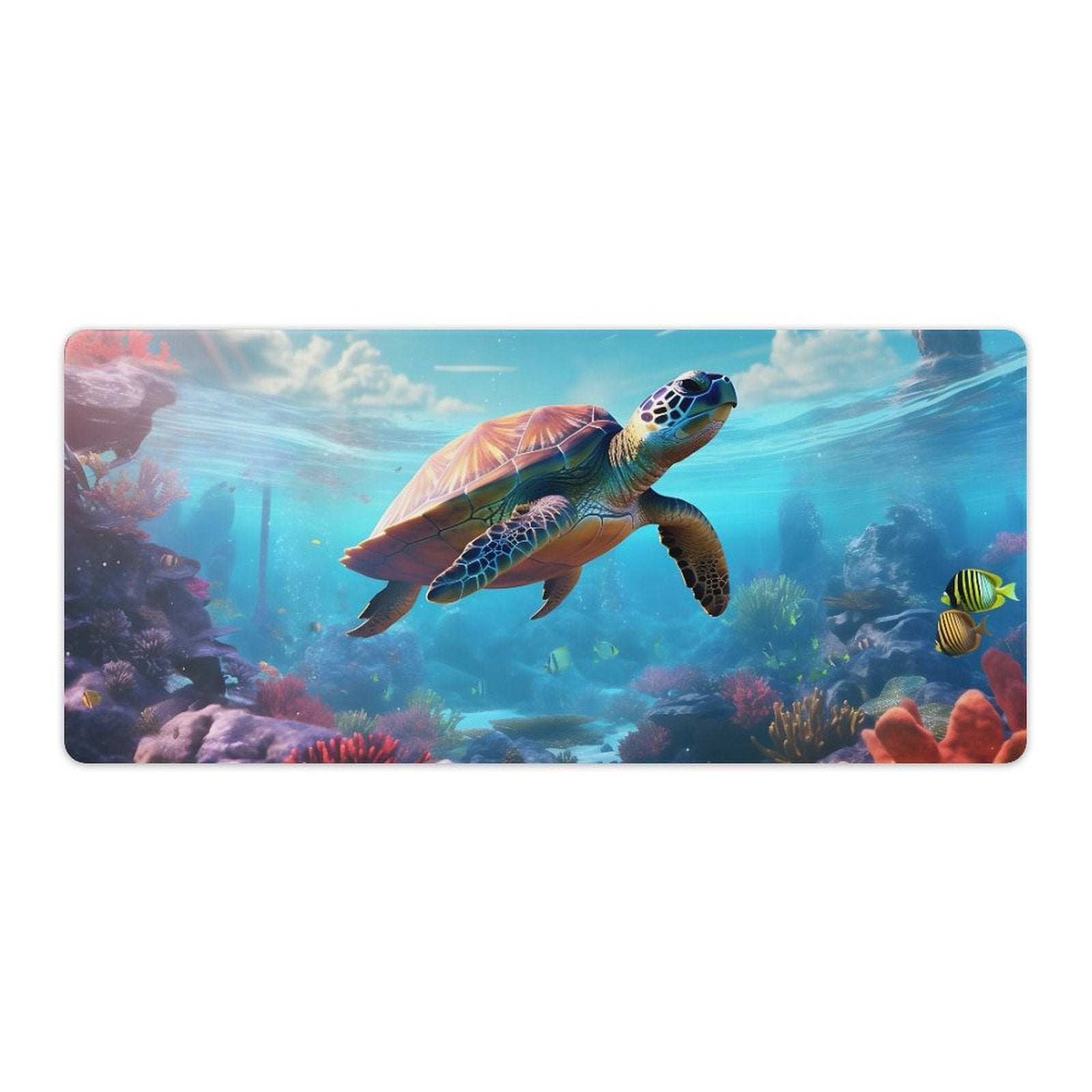 Desk Mat SolarLab_Sea_turtles_tropical_sea_island_sunlight_fantasy_stock_a8e2acd4-f704-46d7-956a-d919666d76ff normal-online-PERSONAL DESIGN