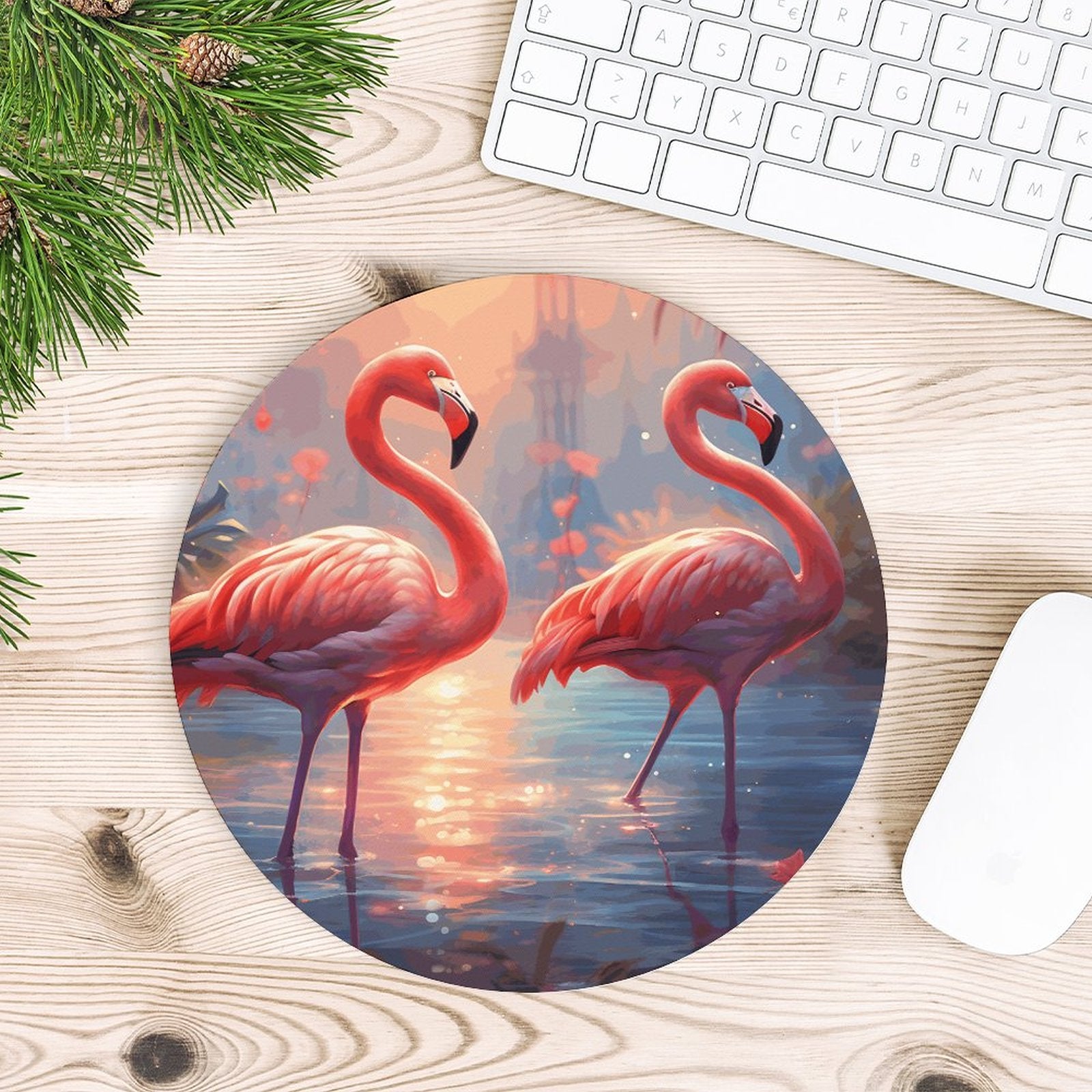 Mouse Pad Flamingos_003 Style-6 20*20cm normal-online-PERSONAL DESIGN