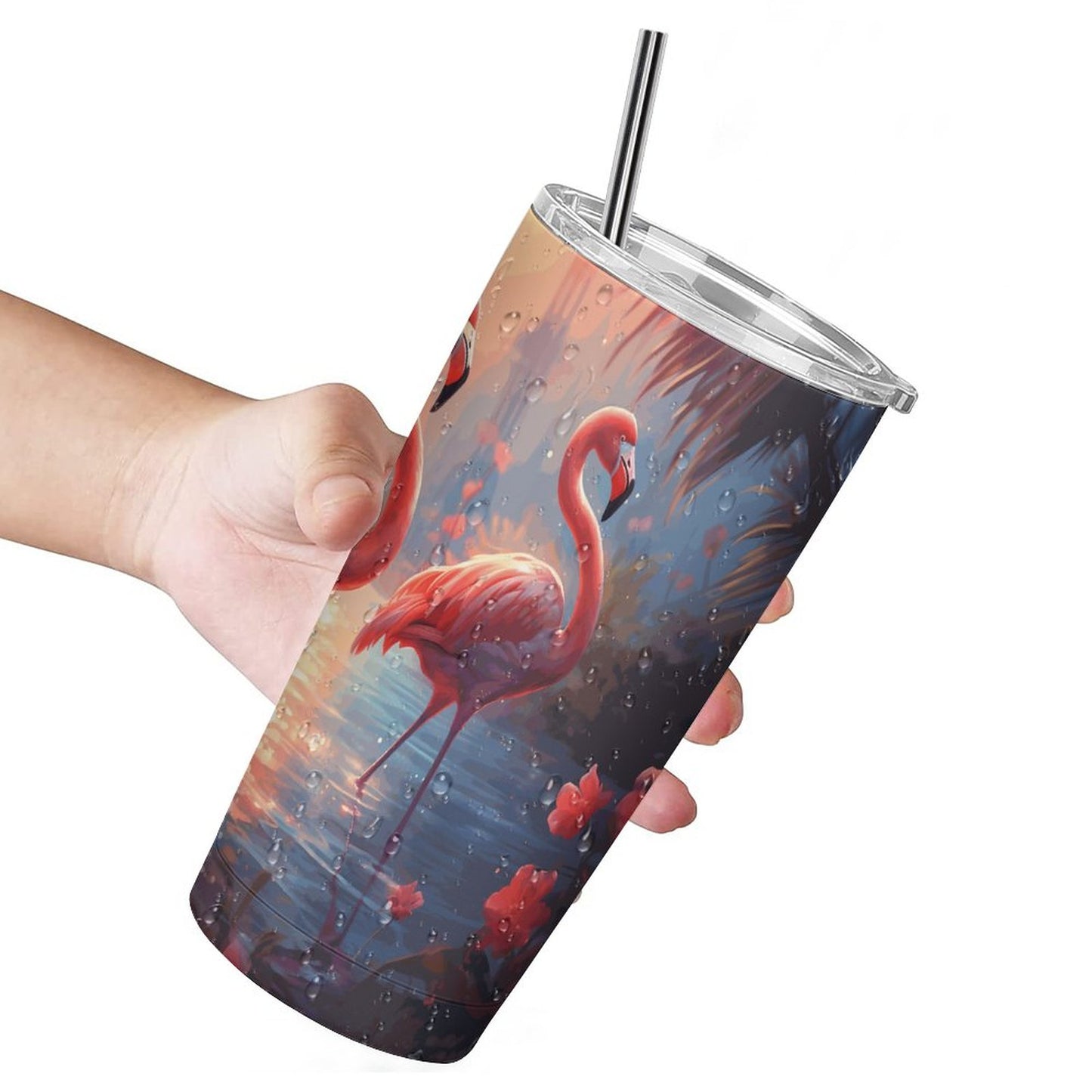 Full Width Printed Car Cup SolarLab_flamingos_tropical_plant_sea_island_sunlight_art_deco__4e118863-316f-4eaf-bd57-0aab99f030bf Style-2 One Size normal-online-PERSONAL DESIGN