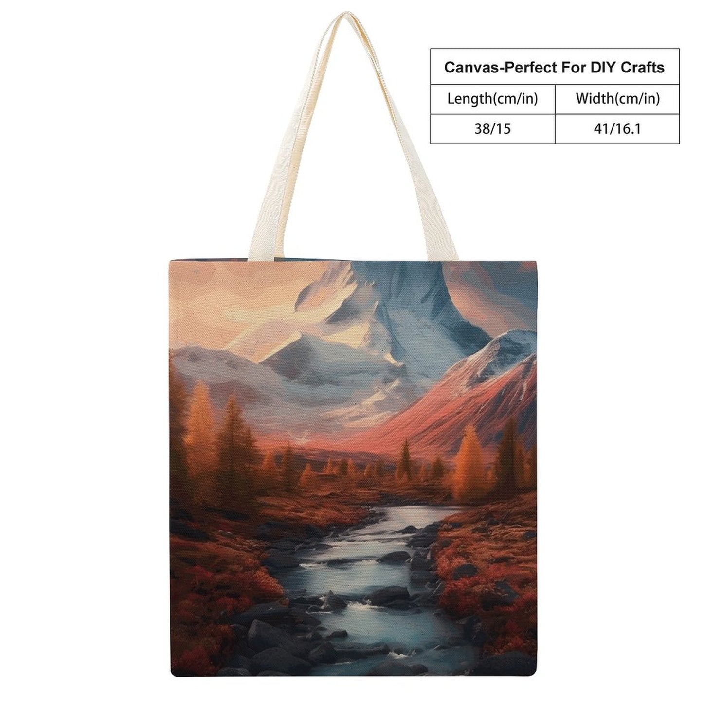 Canvas Tote Bag Double SolarLab_Norwegian_aurora_autumn_mountains_forestshyper-detail__935e43e8-37e6-44dc-8597-129fbe22a01a Style-9 38×41cm normal-online-PERSONAL DESIGN