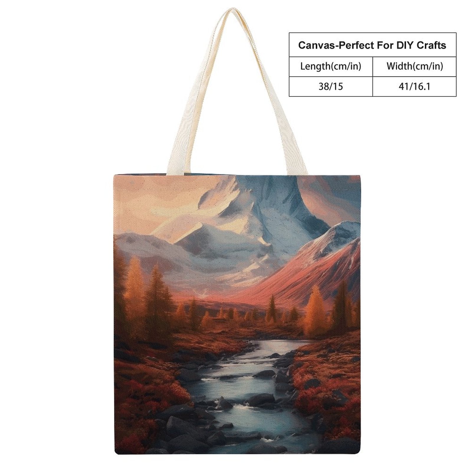Canvas Tote Bag Double SolarLab_Norwegian_aurora_autumn_mountains_forestshyper-detail__935e43e8-37e6-44dc-8597-129fbe22a01a Style-9 38×41cm normal-online-PERSONAL DESIGN