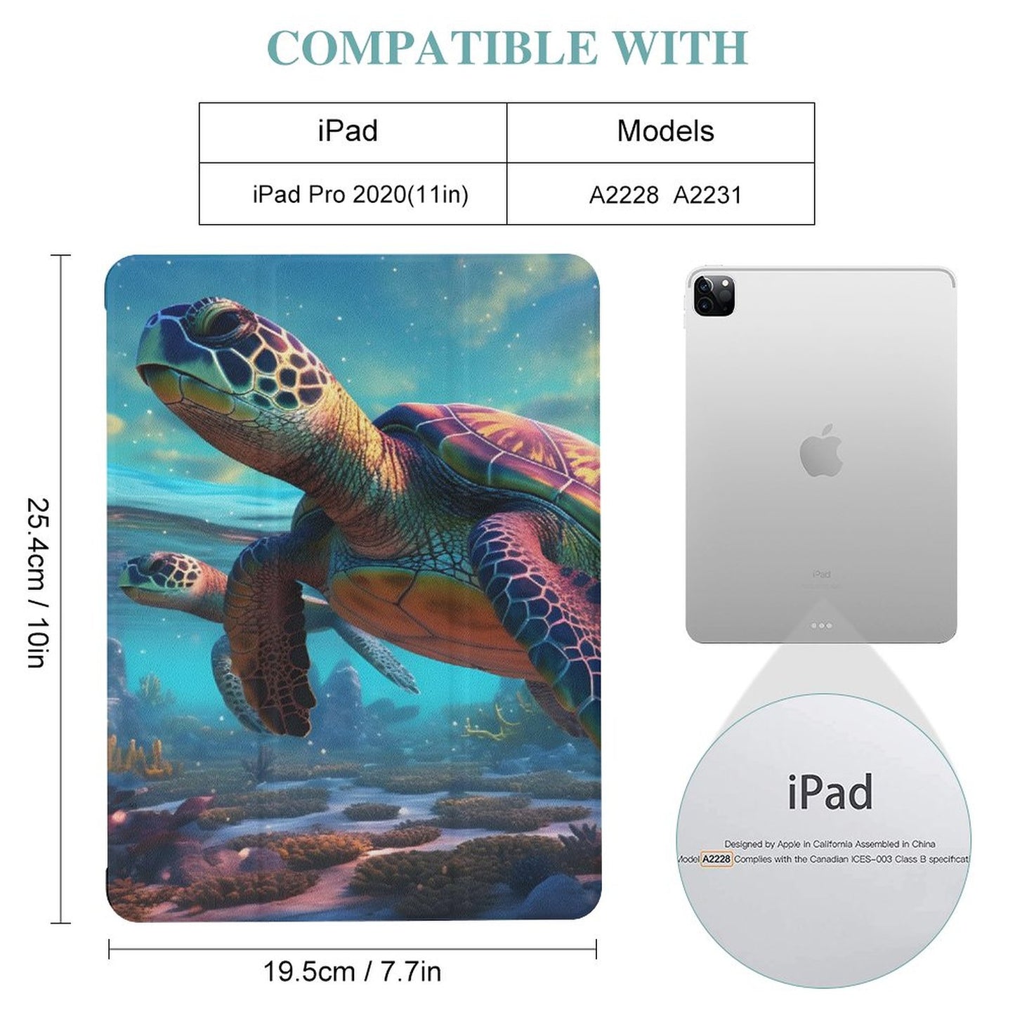 The Ipad Pen Slot Case SolarLab_Sea_turtles_tropical_sea_island_sunlight_fantasy_art_d_8c17eb4f-0c33-48bc-80bd-25ce9d585c40 normal-online-PERSONAL DESIGN