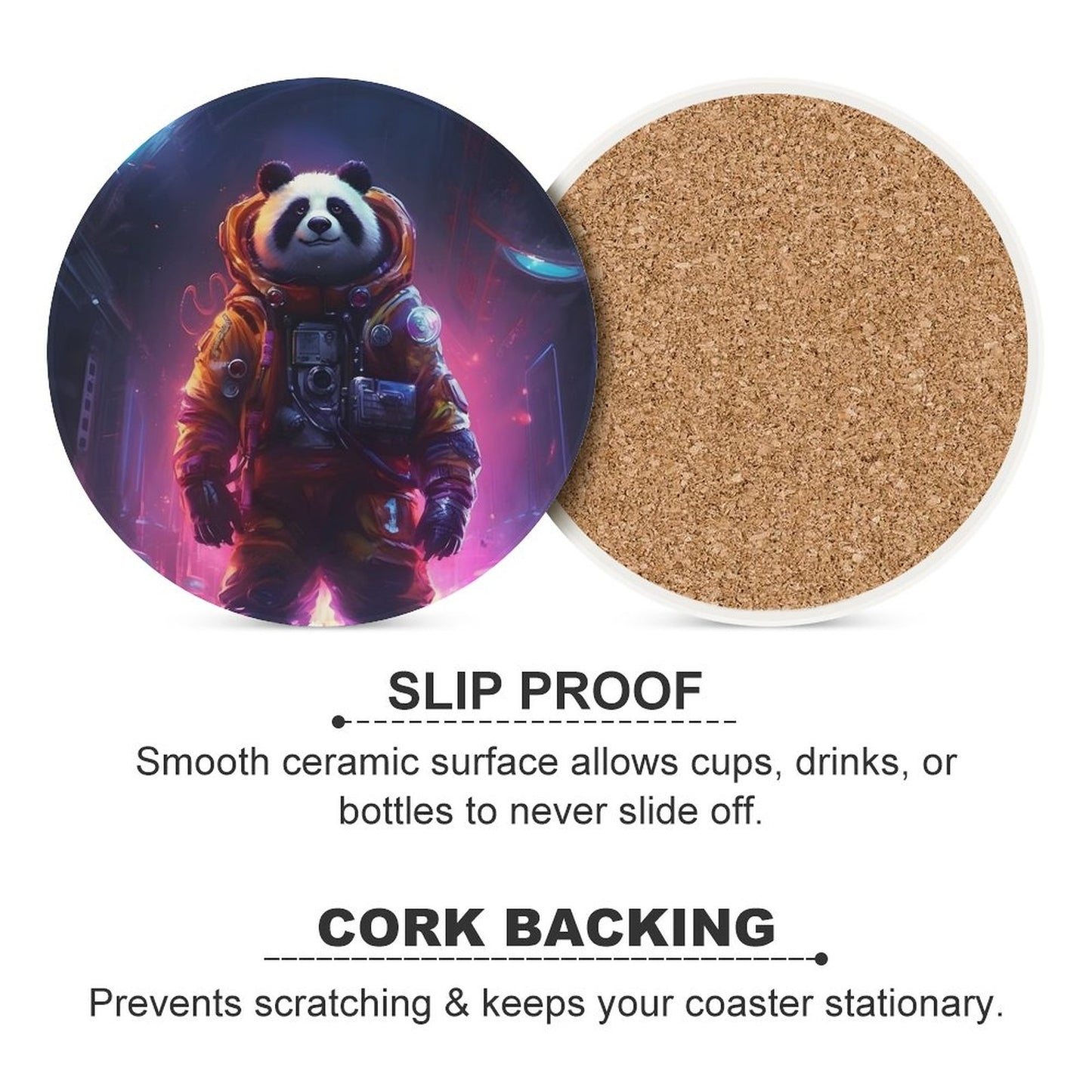 Ceramic Coasters (Round) SolarLab_a_Panda_astronaut_walk_on_the_space_rocket_Cyberpunk_f_bd49b382-4c08-4c53-8087-7c81eb7a4d30 normal-online-PERSONAL DESIGN