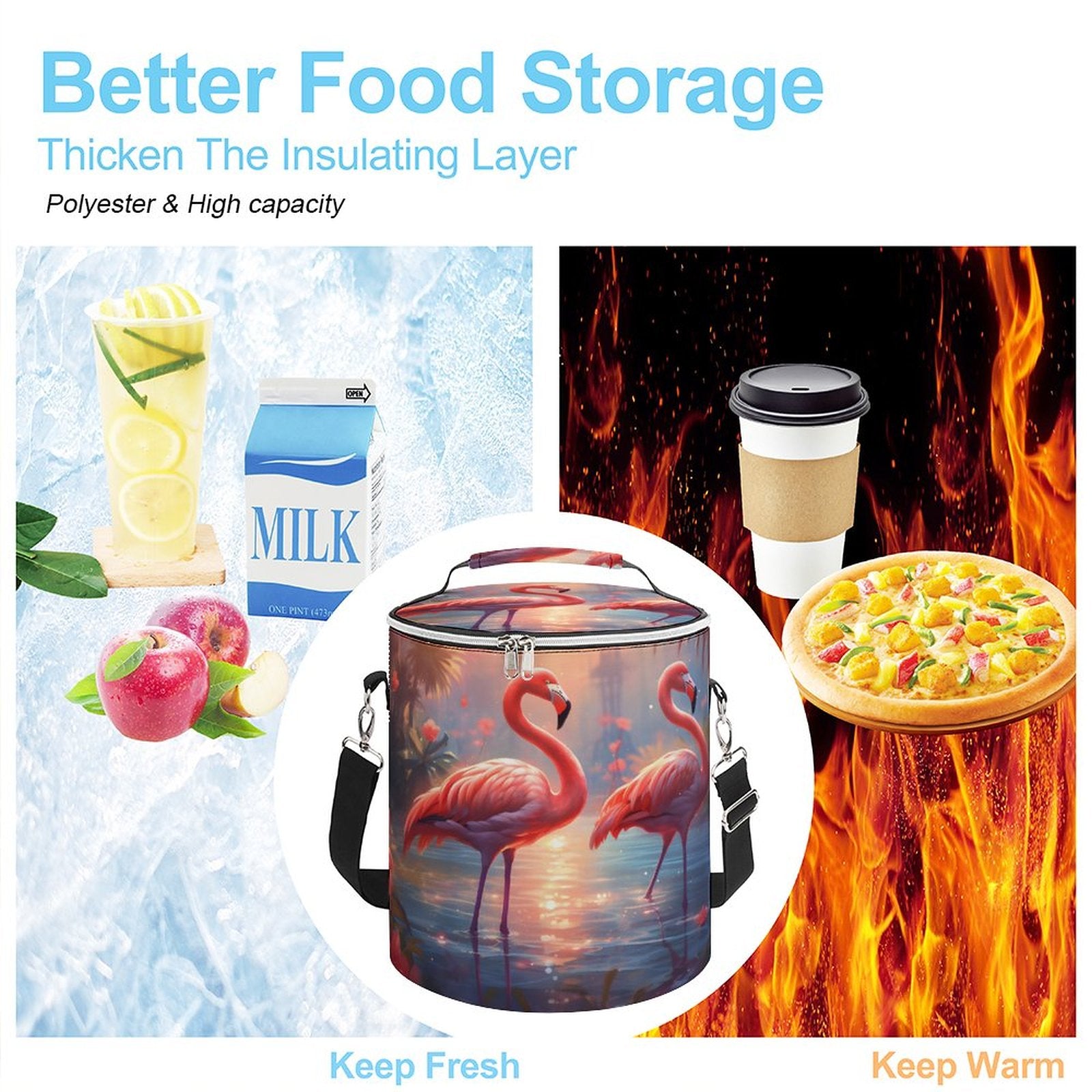 Camping Ice Pack Flamingos 003, One Size normal-online-PERSONAL DESIGN