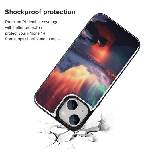 Mobile Phone Case for Apple IPhone 14 SolarLab_Norwegian_aurora_winter_mountains_forests_lake_hyper-d_d5f5f8af-edcf-4892-a640-8e4a2b673b21 normal-online-PERSONAL DESIGN