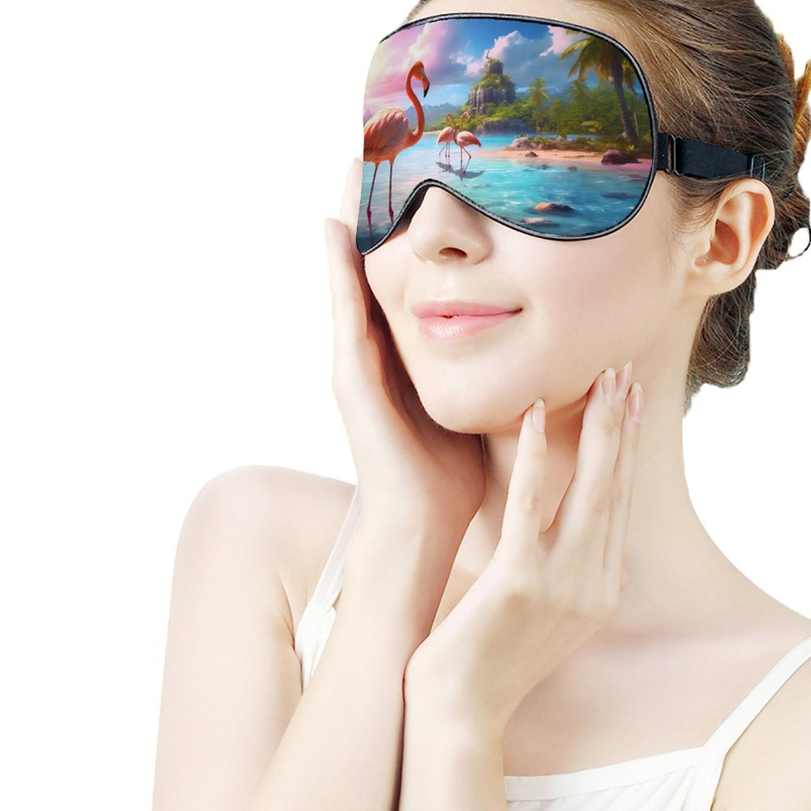 Sleep Mask Flamingos HSM01A016 normal-online-PERSONAL DESIGN