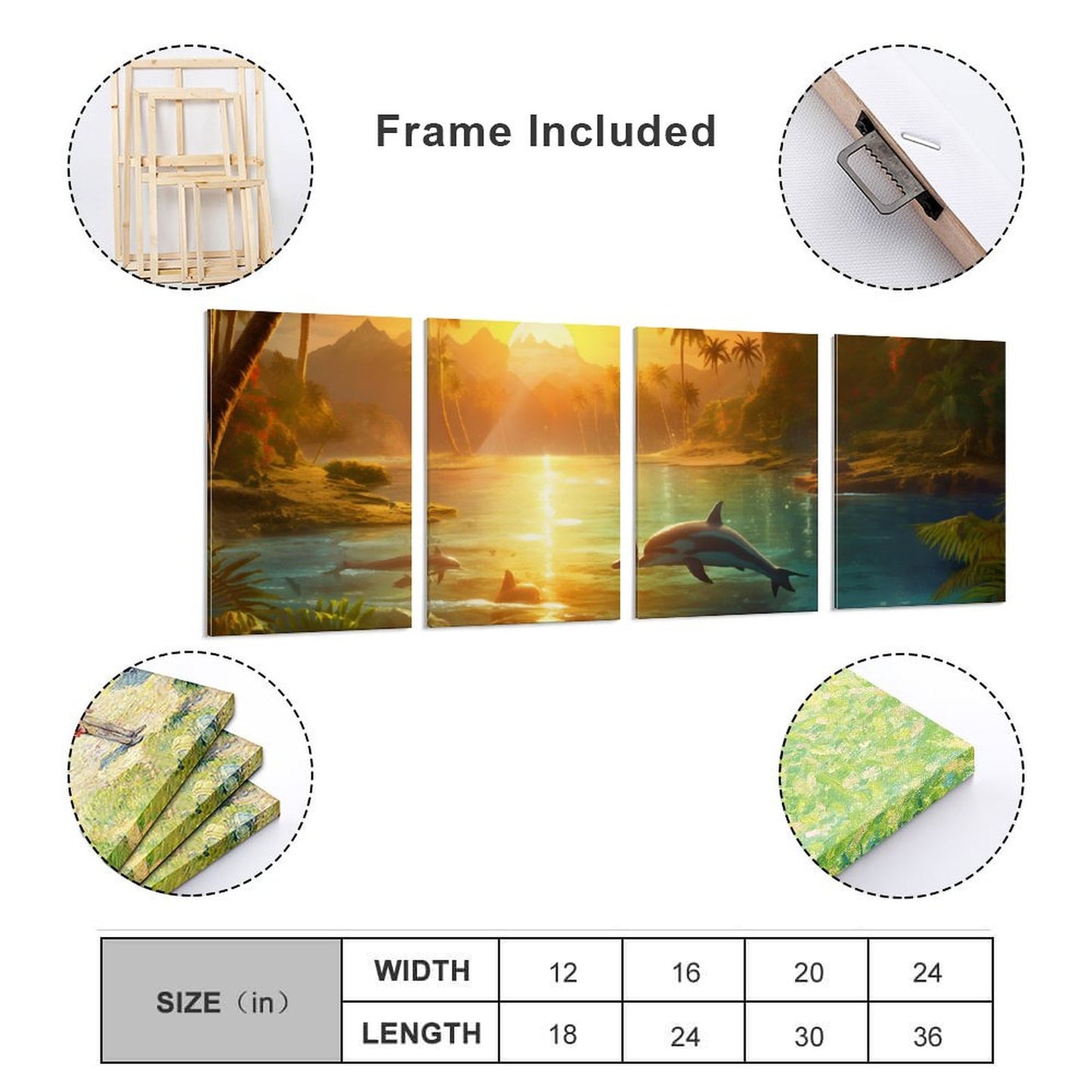 4 Panel Hanging Posters Vertical SolarLab_Dolphins_tropical_sea_island_sunlight_fantasy_stock_il_a1e3c590-502d-47a3-b8a0-58084a7f2d16 normal-online-PERSONAL DESIGN