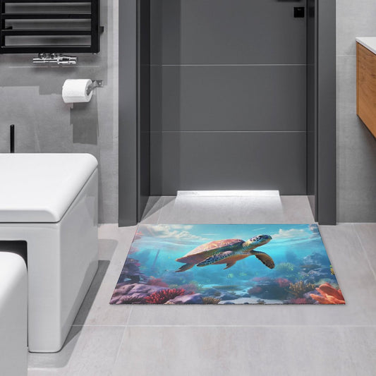 Crystal velvet carpet sea turtles htc01a009 - iTopMax