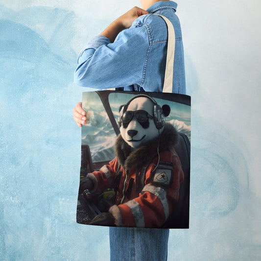 Canvas Tote Bag Double SolarLab_a_Panda_pilot_drive_a_private_jet_in_the_sky_on_the_Ar_ed90fa76-af17-40ee-8976-123007294d1c Style-4 38×41cm normal-online-PERSONAL DESIGN