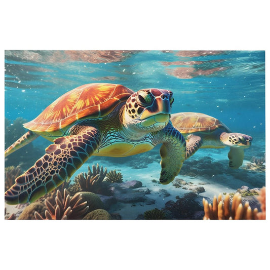 Crystal velvet carpet sea turtles htc01a010 - iTopMax