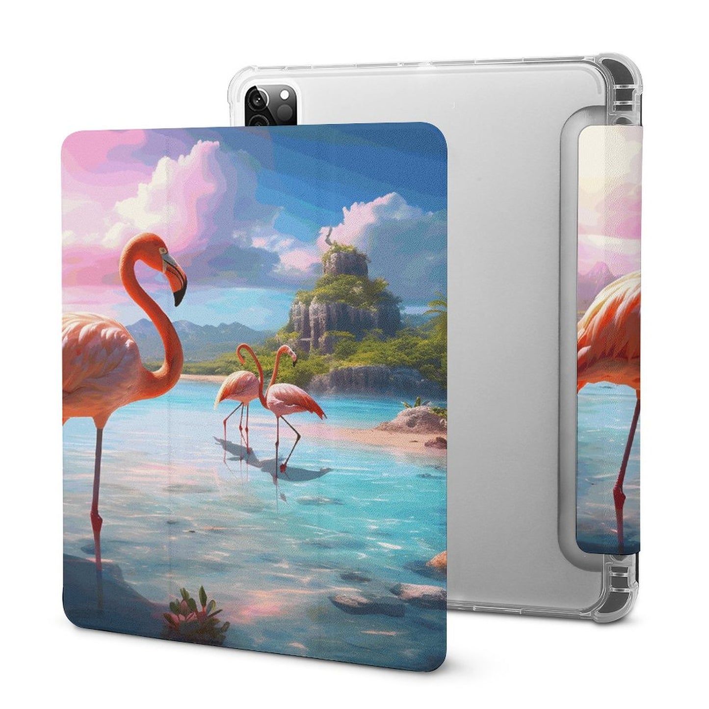 The Ipad Pen Slot Case Flamingos_001 normal-online-PERSONAL DESIGN