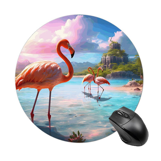 Mouse Pad Flamingos_001 Style-4 20*20cm normal-online-PERSONAL DESIGN