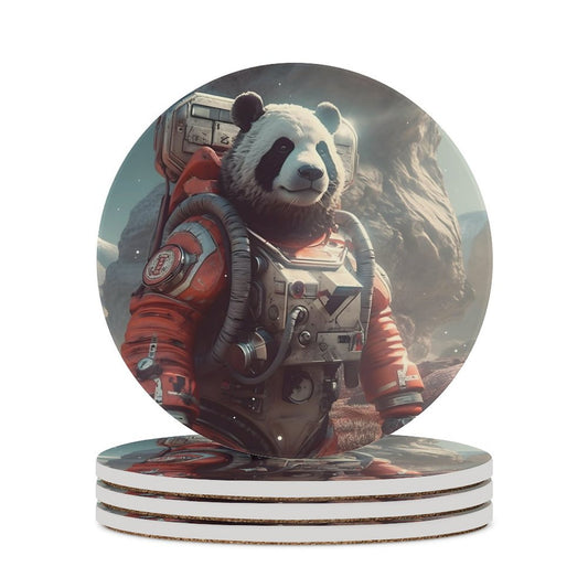 Ceramic Coasters (Round) SolarLab_a_Panda_astronaut_walk_on_the_Mars_spaceship_sci-fi_pu_733438a8-767e-4923-9f27-a755fad1349c normal-online-PERSONAL DESIGN