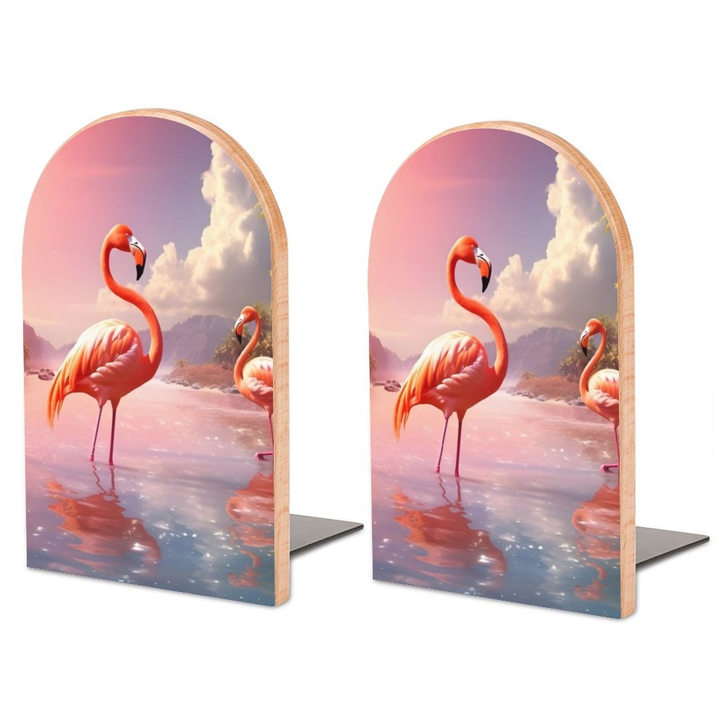 Bookends SolarLab_flamingos_tropical_sea_island_sunlight_fantasy_stock_i_4ce9691a-27a1-4390-8b29-492ab7bad5c9 Style-7 One Size normal-online-PERSONAL DESIGN