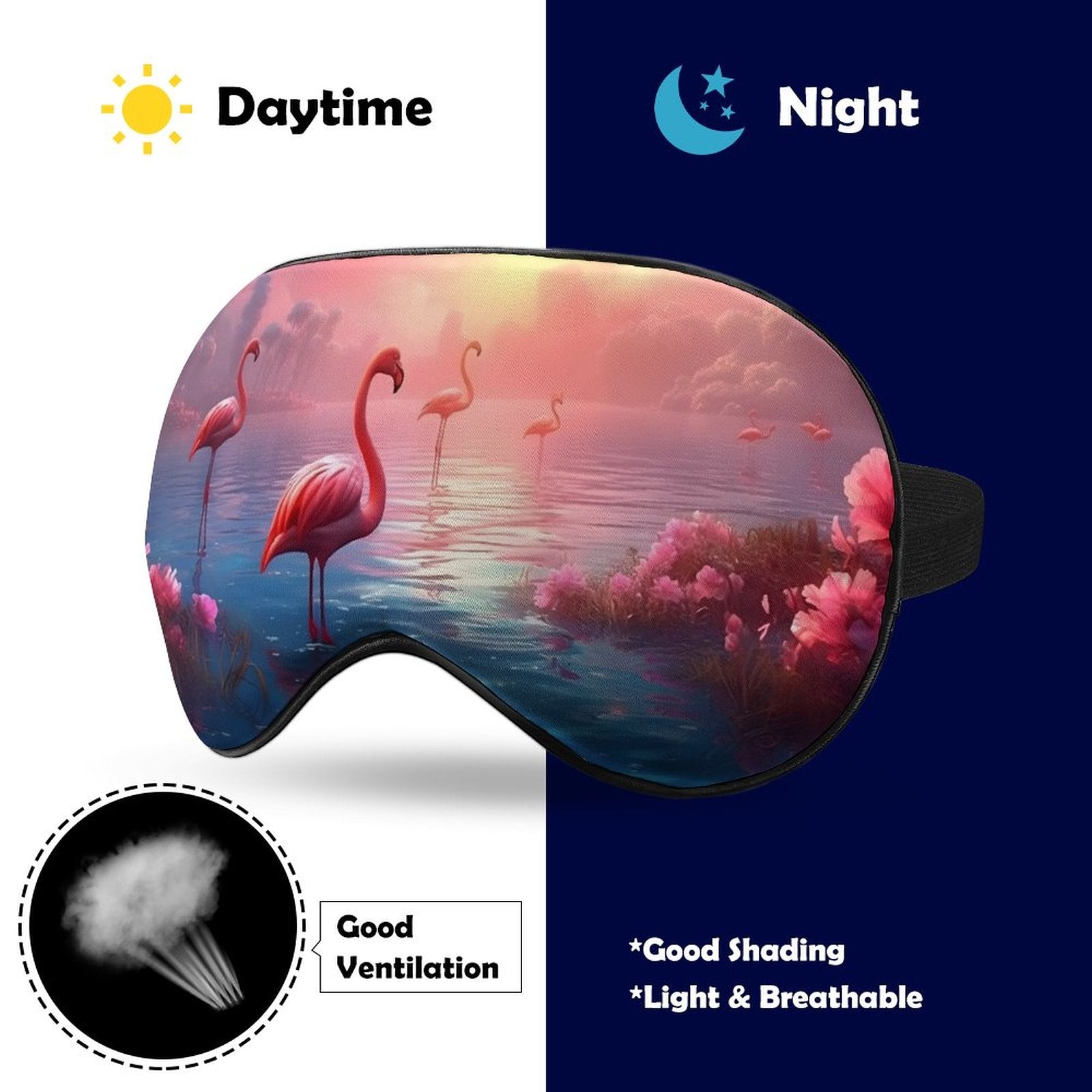 Sleep Mask Flamingos HSM01A004 normal-online-PERSONAL DESIGN