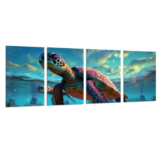 4 Panel Hanging Posters Vertical SolarLab_Sea_turtles_tropical_sea_island_sunlight_fantasy_art_d_8c17eb4f-0c33-48bc-80bd-25ce9d585c40 normal-online-PERSONAL DESIGN