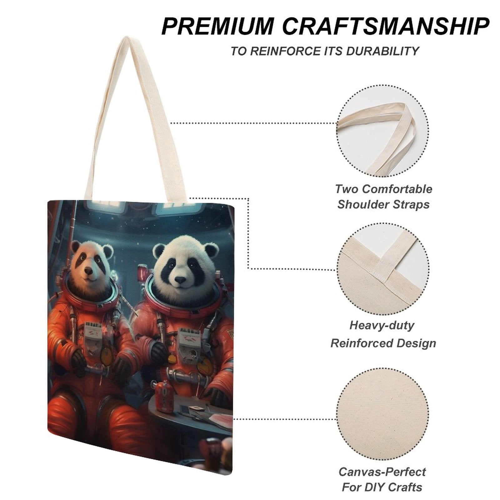 Canvas Tote Bag Double SolarLab_Two_panda_astronauts_piloted_a_spaceship_from_Earth_to_7a8942ab-78f7-47b8-a6c0-2255034acd11 Style-18 38×41cm normal-online-PERSONAL DESIGN