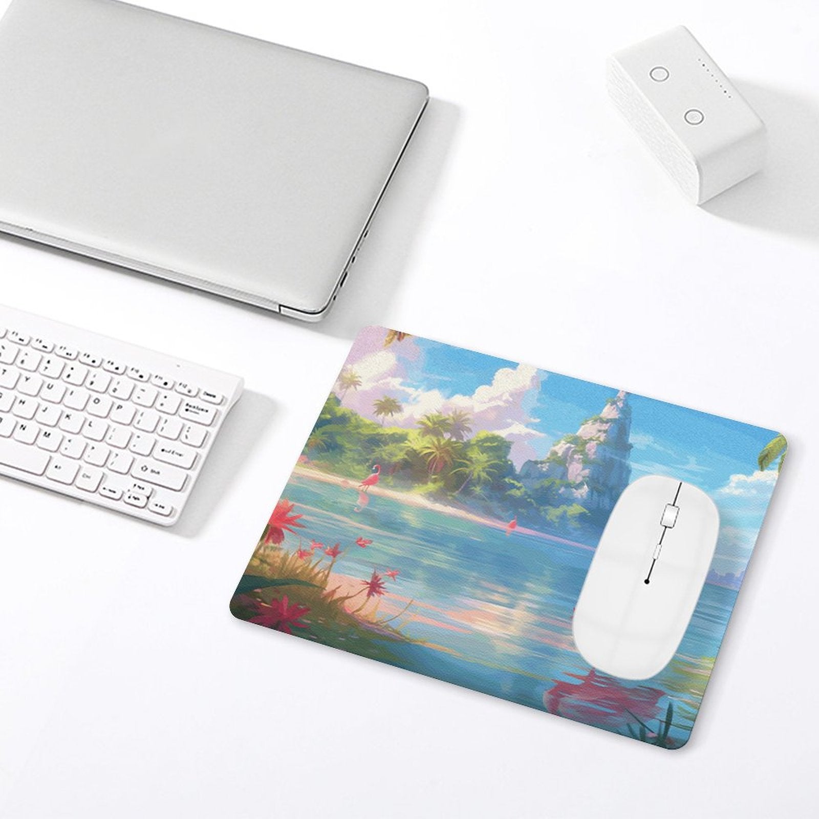 Leather Mouse Pad Flamingos_002 Style-1 One Size normal-online-PERSONAL DESIGN