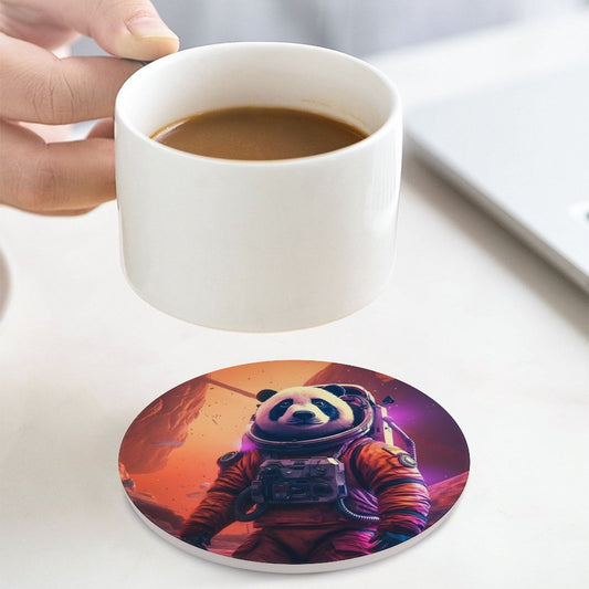 Ceramic Coasters (Round) SolarLab_a_Panda_astronaut_walk_on_the_Mars_spaceship_Cyberpunk_e2ab4124-d37f-4030-8cc7-141a47bbb18d normal-online-PERSONAL DESIGN