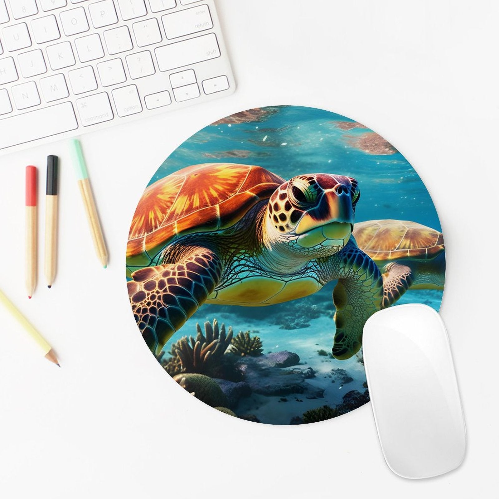 Mouse Pad SolarLab_Sea_turtles_tropical_sea_island_sunlight_hyper-detail__f51f3df4-db17-400d-8a6f-7664e53448e9 Style-13 20*20cm normal-online-PERSONAL DESIGN