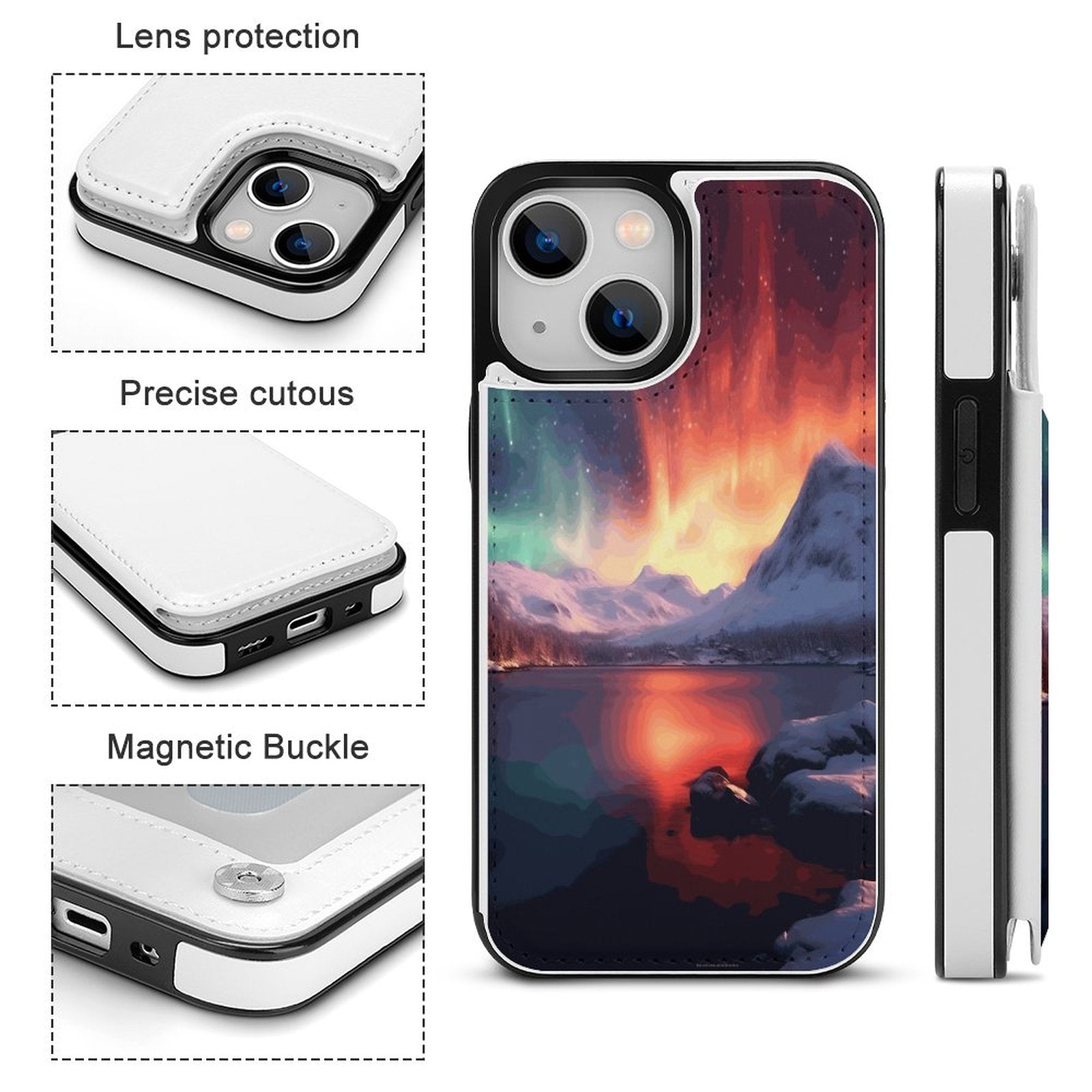 Mobile Phone Case for Apple IPhone 14 SolarLab_Norwegian_aurora_winter_mountains_forests_lake_hyper-d_d5f5f8af-edcf-4892-a640-8e4a2b673b21 normal-online-PERSONAL DESIGN